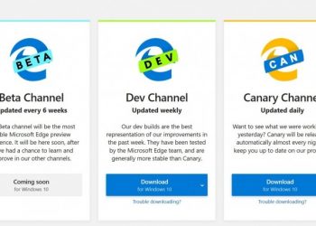 Le site Insider de Microsoft Edge permet de télécharger une première version non-stable du navigateur Edge tournant désormais sur Chromium. (Crédit Microsoft)